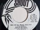 PHILLIP MITCHELL - Free For All - SHOUT - 60's NORTHERN SOUL - 70's RE 45