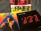 The Police vinyl albums - Synchronicity, Ghost in the Machine, Zenyatta Mondatta