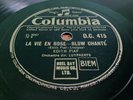 Edith Piaf: La Vie En Rose/in Refrain Courait Dans La Rue. Columbia D.C.415.