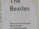 The Beatles Please Please Me Gold Label Mono with Brian Epstein Business Card