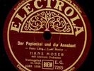 HANS MOSER Der Pepionkel u.d. Annatant / ..in der Woche..  Schellackplatte S4816