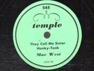 184p.  Mae West - Sister Honky-Tonk & Easy Rider - Temple 545