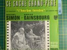 SP SERGE GAINSBOURG 370050 F B.O CE SACRE GRAND PERE L’HERBE TENDRE PHILIPS