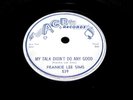 Blues 78 Frankie Lee Sims   My talk Didn`t do any good   Rare blues EX  LISTEN