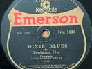 LOUISIANA FIVE - Dixie Blues / Thunderbolt EMERSON JAZZ 78 12