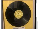 ELVIS PRESLEY 78 BABY LET'S PLAY HOUSE SUN 217 & THATS ALL RIGHT 209 REPRO FRAME