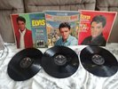 ELVIS PRESLEY 3 X RED SPOT VINYL KISSIN COUSENS, ROUSTABOUT , GIRL HAPPY