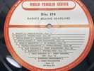 16” WPS Radio Transcription Record Disc 378 Radios Selling Headlines/Mimi Martel