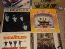6 Vintage Beatles Vinyl Records,Meet The,Hey Jude/Again,Help,'65,Mystery,1967-70