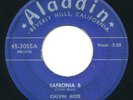 CALVIN BOZE - Safronia B / Angel City Blues - ALADDIN - R&B 45