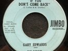To Be Loved/If You Don't Come Back by Gary Edwards and The Embers (Jimbo) 7