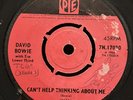 Davy Jones and The Lower Third SIGNED PYE Can’t Help Thinking Bowie RARE