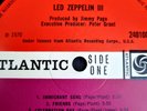 Led Zeppelin III Red Plum Uk 1st Press 1970 Peter Grant label credit A6 B5 Ex