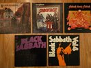 5 Black Sabbath LPs, Self Titled/Sabotage/Bloody Sabbath/Master Of Reality/Vol 4