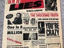 Gun N' Roses Orig 1988 1st Press Greece  G N' R Lies Vinyl LP Uncens/Misprint EX