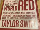 Taylor Swift Red ACM promo sleeve red vinyl double lp big machine records Mega