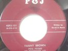 Rare Rockabilly / R&B 45 - Pete Peters - Fanny Brown / Mean Woman - P&J HEAR IT