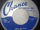 50's Chicago Blues Rocker 45 Rudy Green - Meet Me Baby I Had A Feeling - Chance