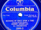 Columbia #2999-D: Johnny Green Or.-Once Upon A Time/Tiny Little Fingerprints EE+