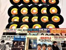 BEATLES COMPLETE SET ALL 19 CAPITOL SWIRL 45s + 10 ORIG PICTURE SLEEVES LOT