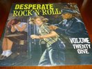 DESPERATE ROCK N ROLL VOL. TWENTY ONE 33RPM LP ROCK R&B ROCKABILLY FLAME RECORDS