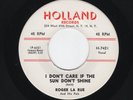 '59 Rockabilly ROGER LA RUE I Don't Care If the Sun Don't Shine HOLLAND M- HEAR