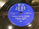 DONALD COOKS-JADE 202-TROUBLE MAKING WOMAN/DOLPHIN STREET STOP-TEXAS BLUES 78 EX