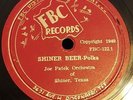 RARE. ADOLPH HOFNER. SHINER BEER POLKA.  ETHNIC SINGING. ROSENBERG TX. VG++/VG+.