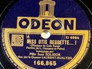 Suzy Solidor : Miss otis regrette / La fille des bars DISQUE 78 RPM ODÉON 166865