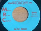 Jack Reno -Number One With Me- Country Bopper 45 on MRC - Hear