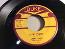 LARRY DAVIS-DUKE 192-TEXAS FLOOD/I TRIED-TEXAS BLUES CLASSIC-ORIG SR VAUGHAN 45