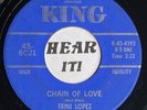 Haunting Rockabilly Rocker 45 TRINI LOPEZ The Search Goes On /Chain of Love KING