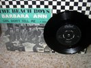 BEACH BOYS-Barbara Ann/Don't Tell Me-OR.NORWAY PICTURE SLEEVE & VG 45 Plays VG++