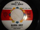 GLORIA GREY IT'S A SWEET WORLD Orig. 1962 NORTHERN SOUL 7'' 45rpm RARE$ PROMO M-
