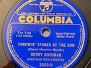 BENNY GOODMAN THROWIN' STONES AT THE SUN 1935 BLUE LABEL COLUMBIA 78 HELEN WARD