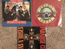3 Guns N Roses 45 vinyl records Welcome to the Jungle Paradise City Sweet Child