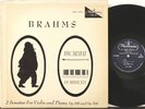 XWN 18592 Erica Morini, Brahms, 2 violin sonatas, Leon Pommers, piano
