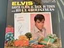 ELVIS PRESLEY 45 rpm picture sleeve W/ Record BLUE CHRISTMAS / Wooden Heart vg+