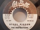 Inspirations  STOOL PIGEON / ANGEL IN DISGUISE (PROMO DOO WOP 45) #1650 PLAYS VG