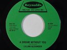 Modern Soul 45 LILLIAN ALEXANDER A Dream Without You on Reynolds NM/VG++