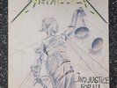 METALLICA   ...And Justice For All (1988 UK 1st Press Vinyl LP with Tour Poster)