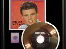 RICKY RICK NELSON TRAVELIN' MAN 45 RPM GOLD  RECORD RARE   NON RIAA