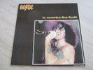 lp  AC/DC  In Mémoriam Bon Scott   Various Live 78/79 years with Bon Scott RARE