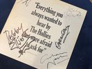 The Hollies rare US promo sampler LP Autographed by 5 main members Graham Nash