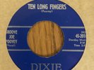GROOVE JOE POOVEY - TEN LONG FINGERS / THRILL OF LOVE, DIXIE 2018, 45 RPM, 1958