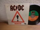 AC/DC Danger picture sleeve single 1985 plays mint- Aussie hard rock