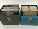 Mixed Bundle 7 Inch Vinyl Records With Dust Sleeves And Case Various Genres