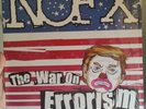 NOFX war on errorism trump repress clear with red white and blue smoke splatter 