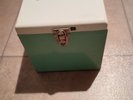 Amfile Platter-Pak case with (85)  Radio Station  Country 45 records & index