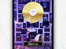 Disque D'or Jul Rien 100 Rien / 23x31 cm / D'or et platine